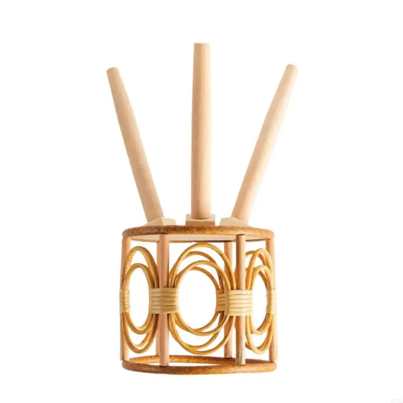Elegant Large Rattan Floor Standing Planter Basket for Home and Office Decor