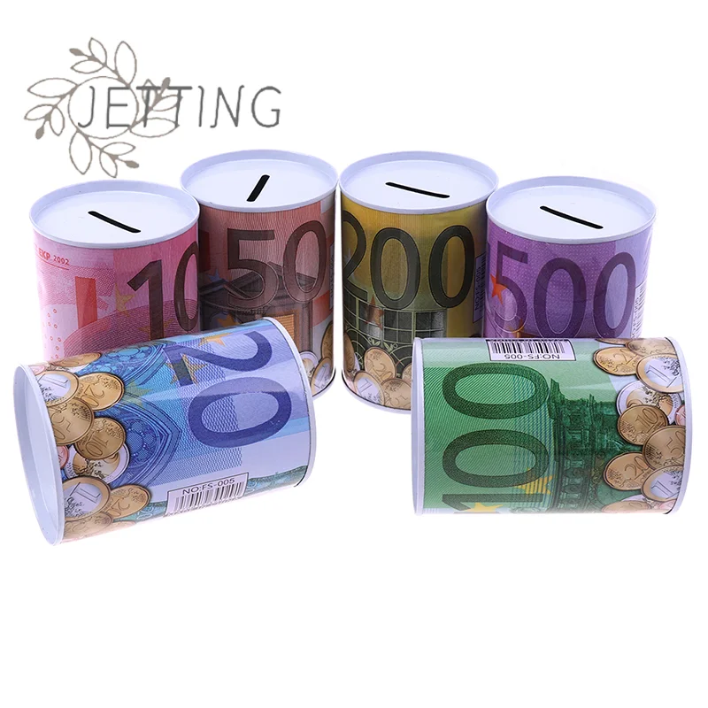 (SMTGDP11)1 unidad Caja fuerte cilíndrica para dinero en euros y dólares, hucha para monedas, cajas de depósito_voghion.com