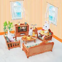 Forest Family Toys Miniature Items Dollhouse Furniture Set Toys For Girl Shop Scene Compatible Miniature Pretend Creative Ideas 1