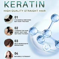 Crème de lissage des cheveux à la kératine Crème de kératine pour lisser les cheveux Kératine professionnelle pour le lissage permanent des cheveux 4