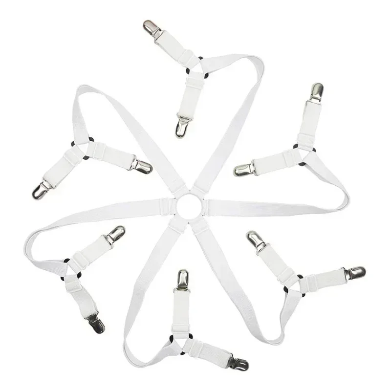 Bed Sheet Clips Elastic Bed Sheet Clips Sheet Fasteners for Slip-Resistant Bedding Sofa Covers and Blankets Household Tools