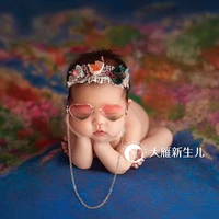 Heart Shaped Infant Glasses Newborn Photography Prop Baby Boy Girl Photo Shoot Round Sunglasses for Infants Eye Wear Accessories 6