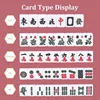 Mini Mahjong 144pcs/set Chinese Traditional Mahjong Board Game Family Toys Exquisitely Carved Numbers And Chinese Characters 4