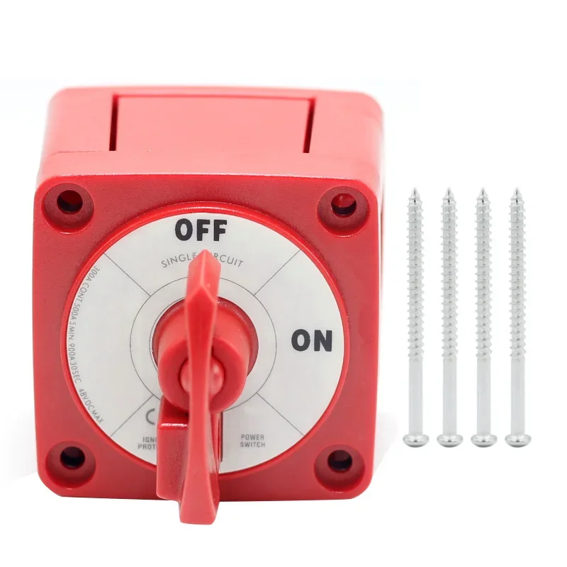 Blue Sea Systems 6004 m-Series Battery Switch ON/OFF Locking, Red