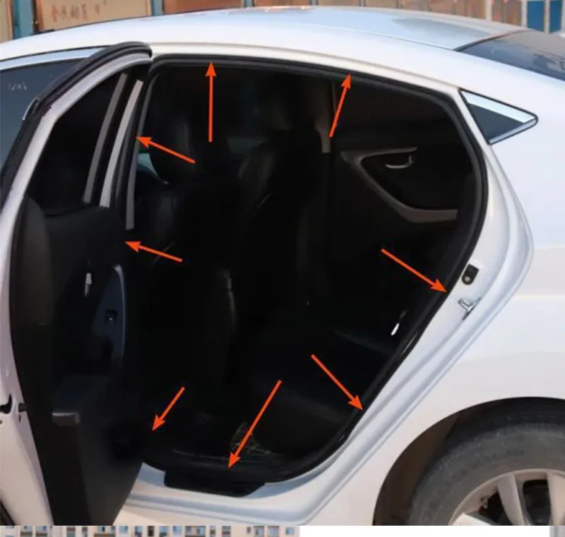 Auto Schalldichte Streifen Doppel Schicht L-Förmigen Dichtung Streifen Verdickte Haube Anti-Kollision Klebestreifen Stamm Änderung Streifen – Detail 10