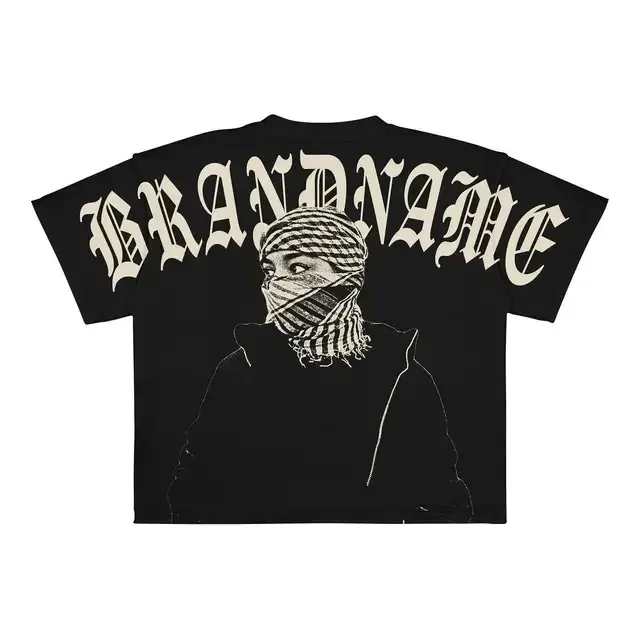 thumbnail image 1 of Camiseta Harajuku Y2K para hombre, estilo hip hop, gótico, con estampado gráfico, de algodón de gran tamaño, estilo punk, de manga corta, estilo informal, 1 of 5