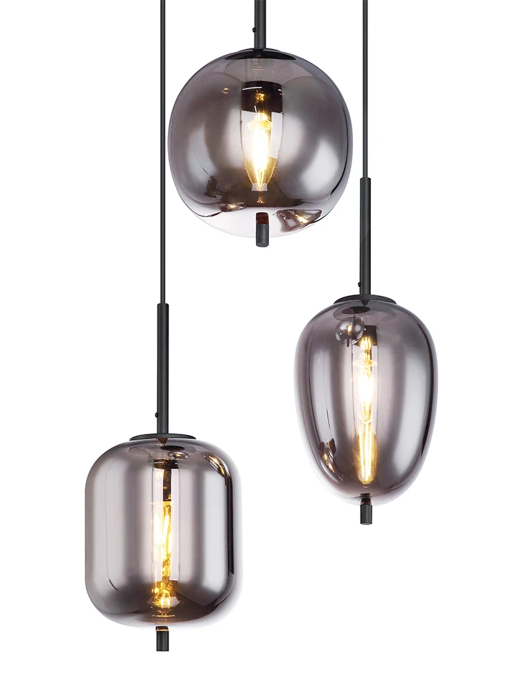 Vintage Pendant Lights LED Lamp E14 5W Retro Glass Lighting Fixture