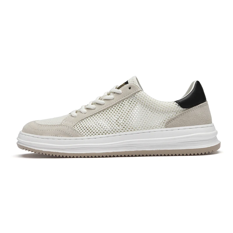 New Men's Casual Board Shoes Mesh Outdoor Casual Walking Breathable Soft Comfortable Foot Sense of Fashion Casual Shoes 2