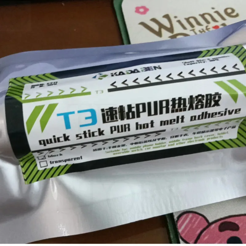 Liangwei T3 가열 구조 접착제 핫멜트 접착제, 아이폰 삼성 프레임 베젤 휴대폰 수리 도구, 30ml