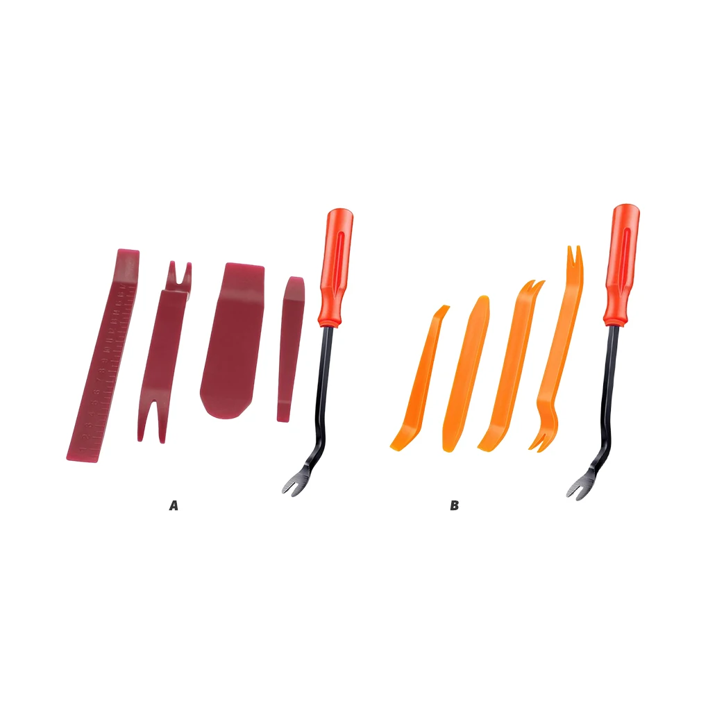 

5pcs Auto Dismantle Tools Kit Radio Panel Removal Tools Waterproof Reusable Plastic Pry Bar Door Interior Clip