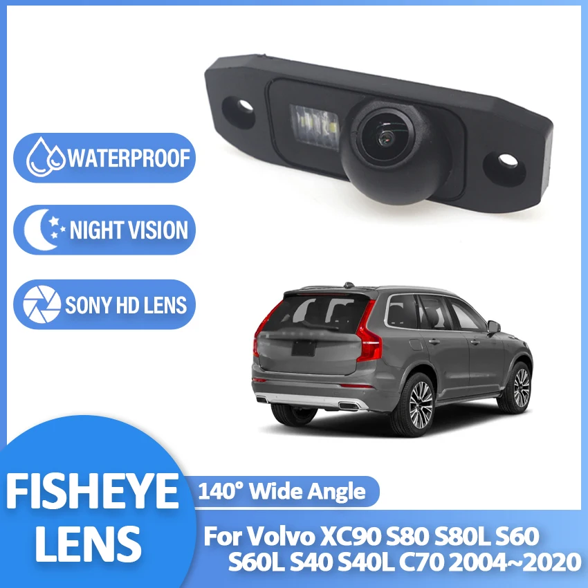 

Камера заднего вида для Volvo XC90, S80, S80L, S60, S60L, S40, S40L, C70, 2004-2019, 2020 Full HD, ночное видение, водонепроницаемая