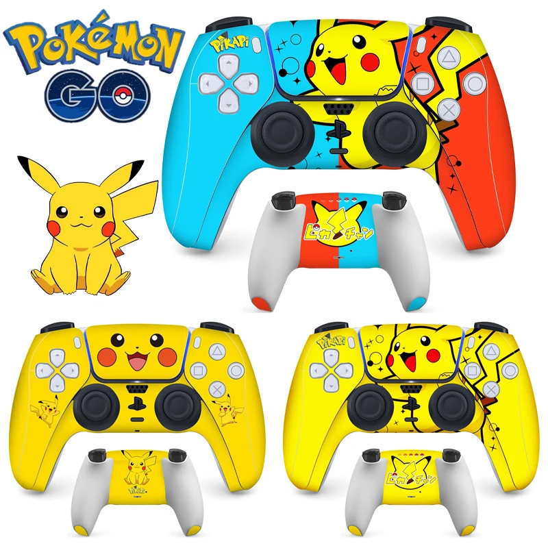 Pokemon Pikachu Cover Adesiva Skin Per Sony Playstation 5 Custodia Protettiva Per Controller Ps5 Per Ps5 Pro Slim Cover Per Gamepad