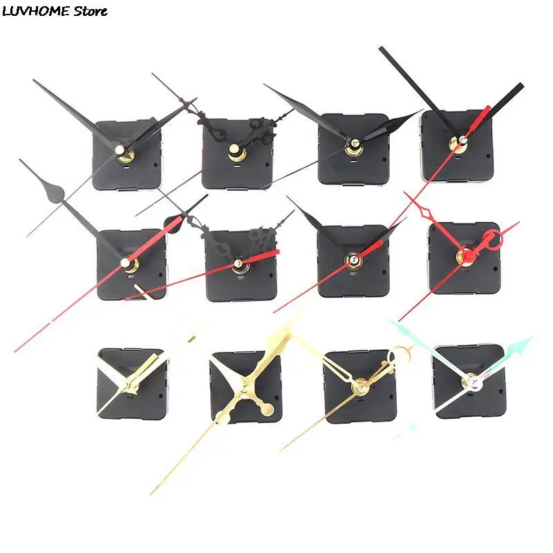 DIY Clock Mechanism Movement Silent large wall Clock Quartz Movement Mechanism Black and Red Hands Repair Tool Set Home Decor wall clock clock repair parts