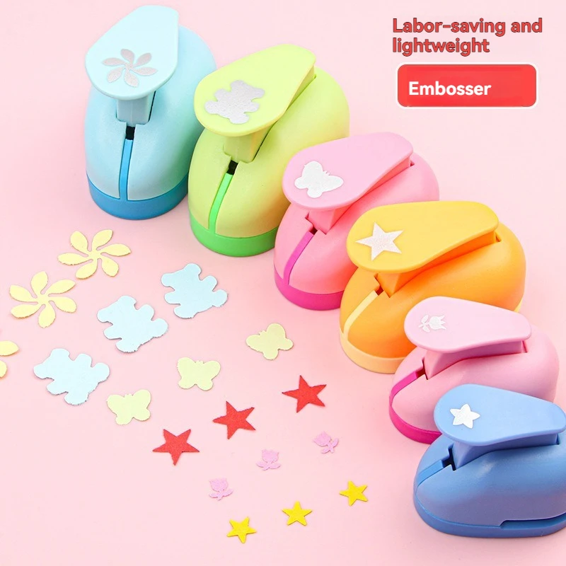 Flower Punch Furador 5*3*4.5cm Diy Paper Cut Eva Foam Maker Puncher Scrapbooking Labor Saving for Kid Hole Punch Embossing