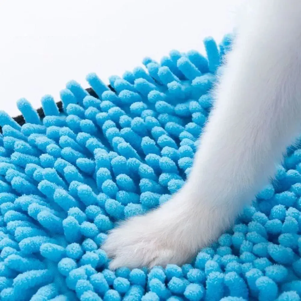 New Quick-Drying Cat Bath Towel Lightweight Comfortable Pet Microfiber Bath Towels Chenille Cleaning Soft Glove Style