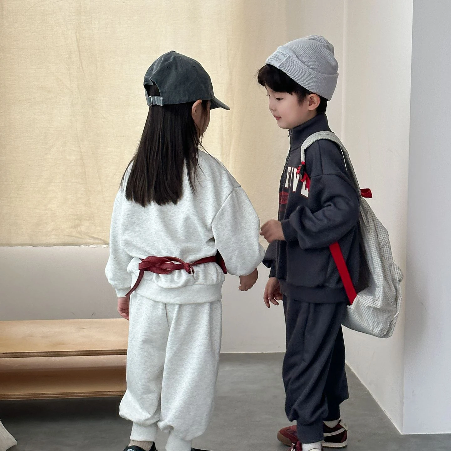 Autumn Kids Letter Print Hoodie and Pants Set