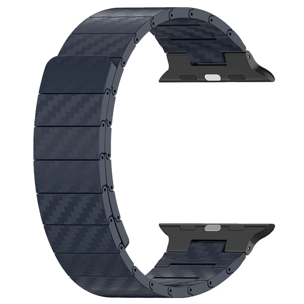 Carbon Fiber Strap for Apple Watch band 44mm 40mm 45mm 41mm 42mm 38mm Ultra 49mm Magnetic Wristband iWatch Series 8 7 6 5 4 3 SE