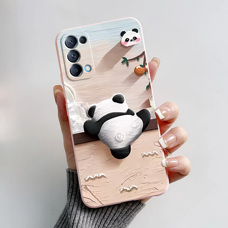 Cute Panda Silicone Bumper Phone Case