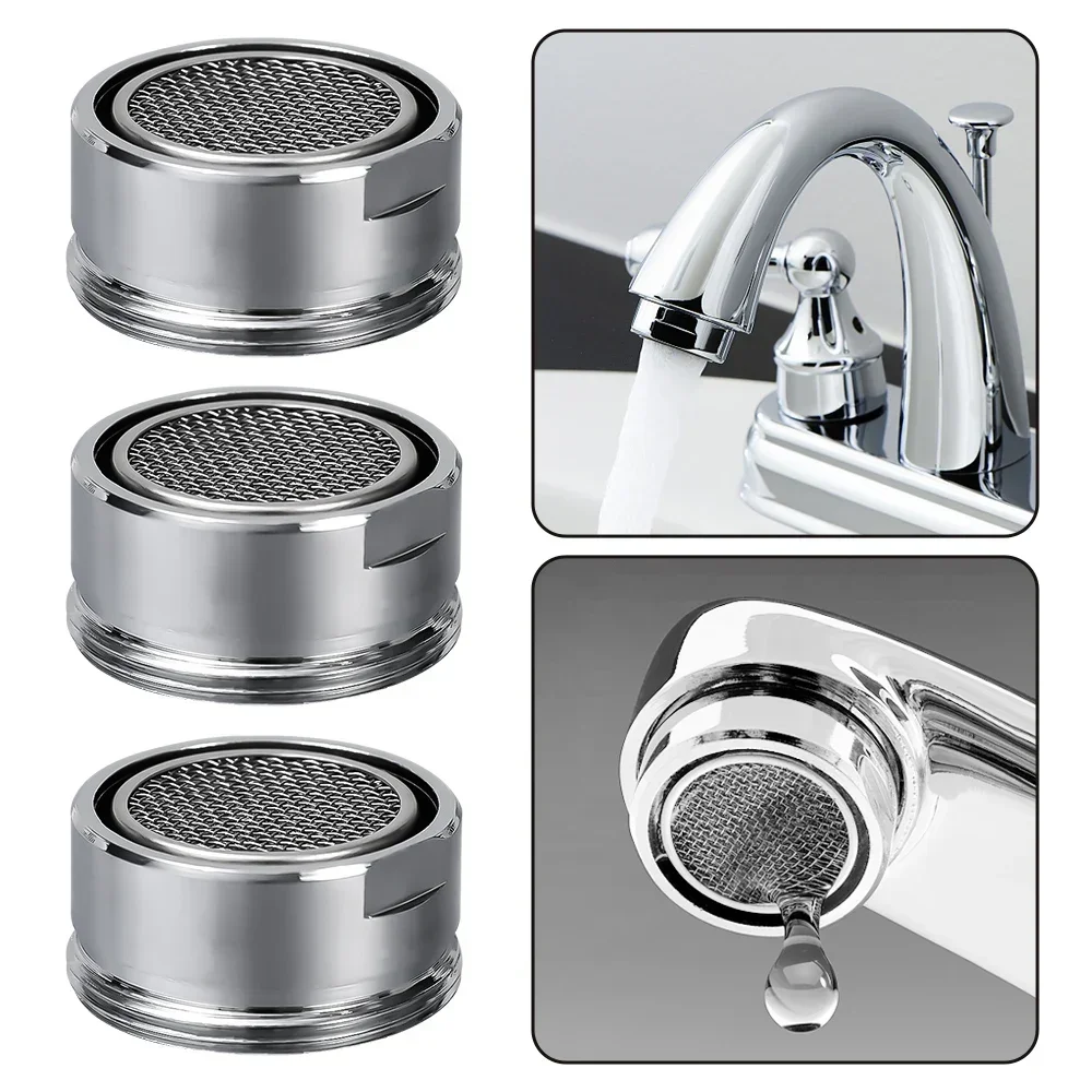 Brass Water Saving Faucet Tap Aerator Thread Bathroom Faucet Bubbler Replaceable Filter Mixed Nozzle 24mm 1/6set faucet aerator faucet water filter faucet filter