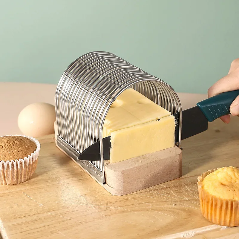 Multifunctional kitchen toast slicer Cheese scutcher Potato vegetable fruit cutter Food grade stainless steel baking tool