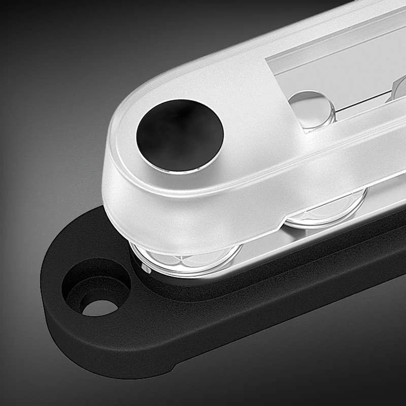 12 V Bus Bar 6 X5/16 Pollici (M8) Terminali Prigionieri 12 Volt Parti Del Blocco Di Distribuzione Dell'Alimentazione Con Coperchio Batteria Bus Bar 12