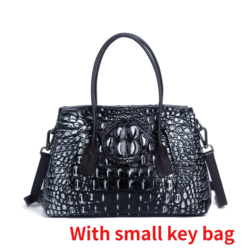 Motaora Genuine Leather Women's Shoulder Bag Vintage Crocodile Bags For  Women 2023 New Luxury Handbags With Small Key Bag Coffee - Shoulder Bags -  AliExpress