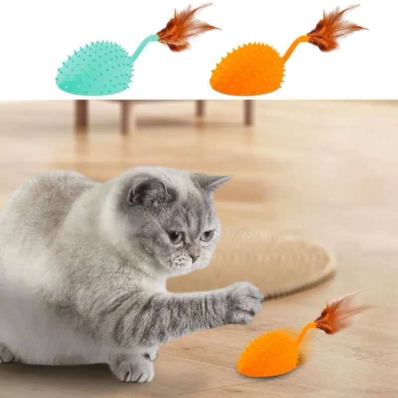 

Rattle Cat Mouse Toys Remote Control Light-Up Cat Mice Toys Interactive Cat Games Catnip Toys for Indoor Cats Play Fetch