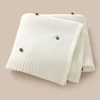 Baby Blanket Knit Stroller Swaddling 90*70CM Sleeping Sack Fashion Colored Dot Newborn Girls Bedding Quilt Boys Plaid Super Soft 1