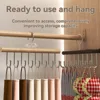 8 Hooks Bra Hanger Belts Camisole Clothes Organizer Rack Tie Hats Scarf Holder Non-slip Space Saving Wardrobe Storage 2