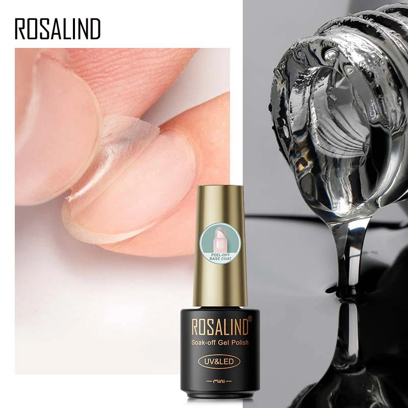 1pc PeeL Off Base Top Coat Gel Nail Polish Set Curing for UV LED Lamp Gel Varnish Long Lasting Nail Art Manicure