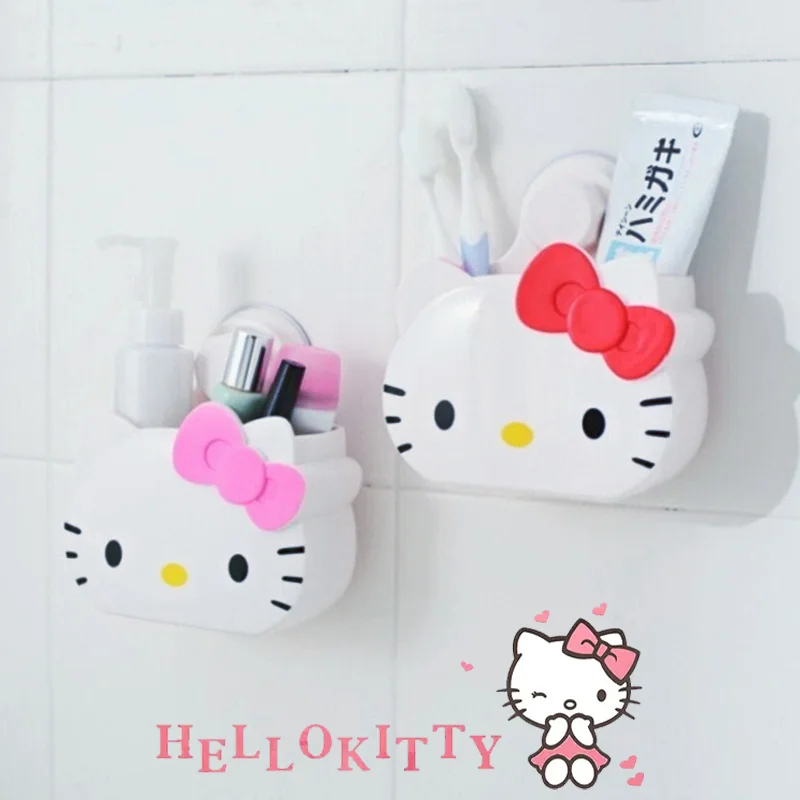 Hello Kitty Cartoon Anime Toothbrush Holder Bathroom Cartoon Toothbrush