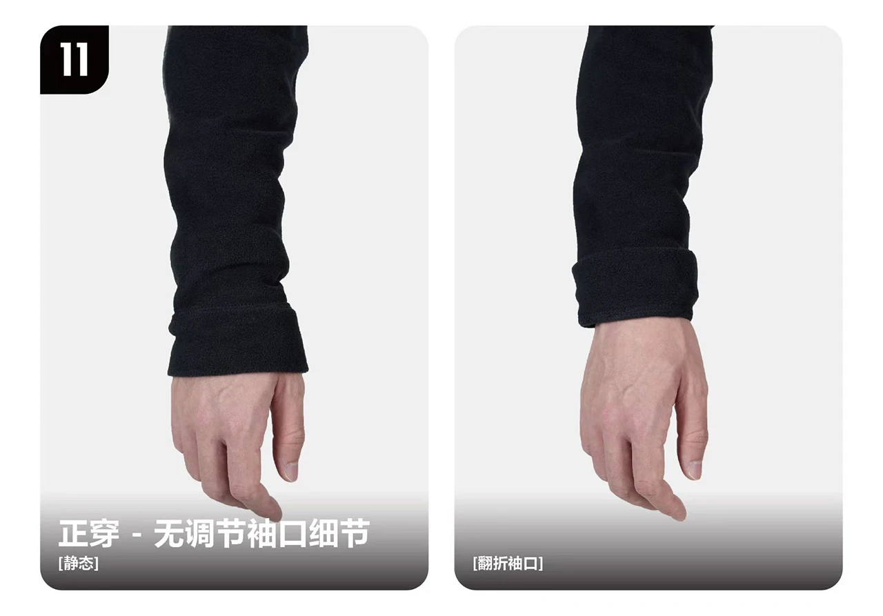 Reindee Lusion 25aw Two-side PolartecThermalPro fleece inner jacket stand collar x-shape cut back techwear gorpcore