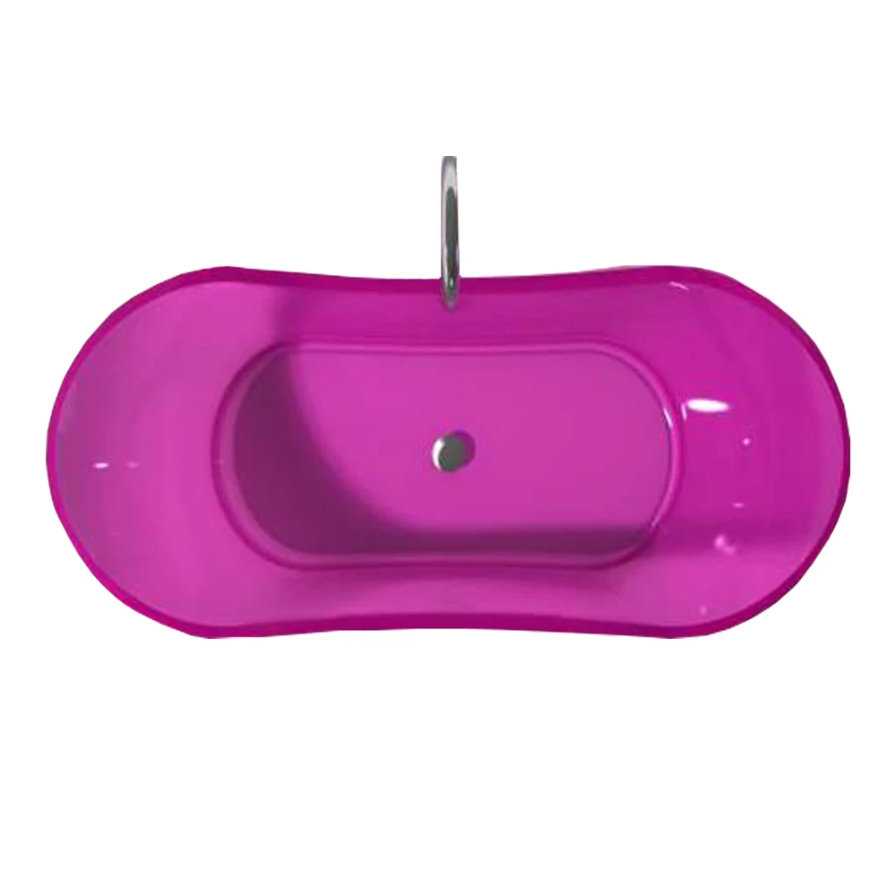 1750x750x680mm New Design Resin Acrylic Bathtub Colored Freestanding Artificial Stone Rectangular Bathroom Tub RS6520-1A 5
