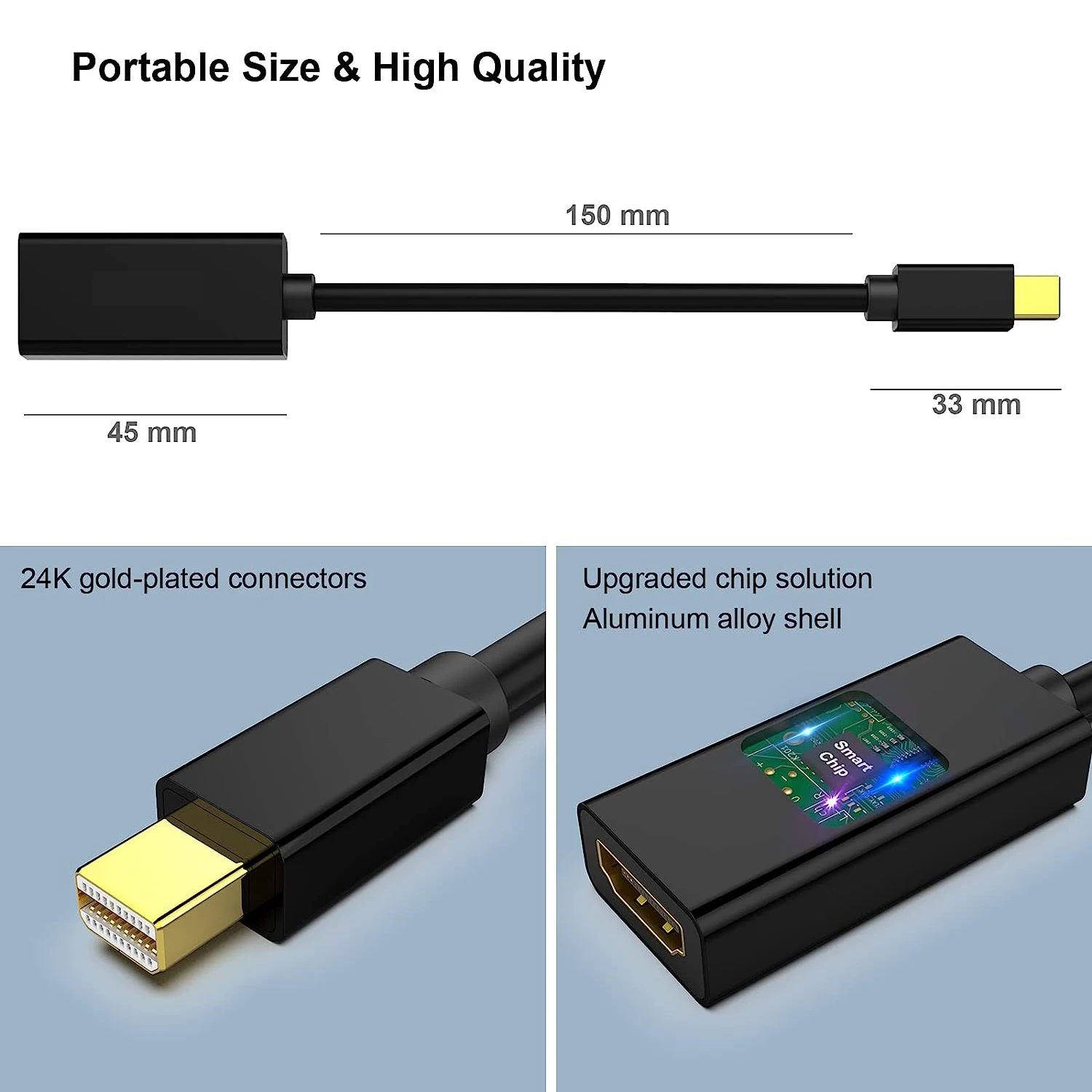 Displayport Hdmi Adapter Cable  Mini Displayport Hdmi 4k 60hz - Mini Dp  Hdmi Cable - Aliexpress