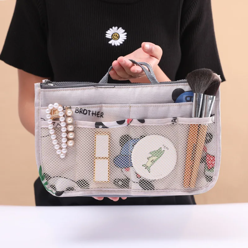 Cosmetic Bag Large Capacity Thicken Nylon Travel Insert Organizer Handbag Purse Makeup travel bags cosmetic box