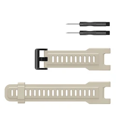 Soft Silicone Sport Bracelet Strap | Replacement Watchband for T-REX Pro (Beige)