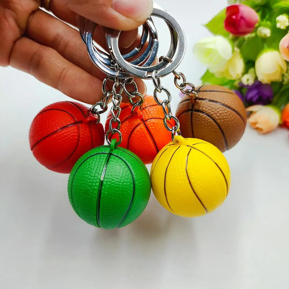 Basketball Keychain Simulation Round Ball Basketball Keychain Goodie