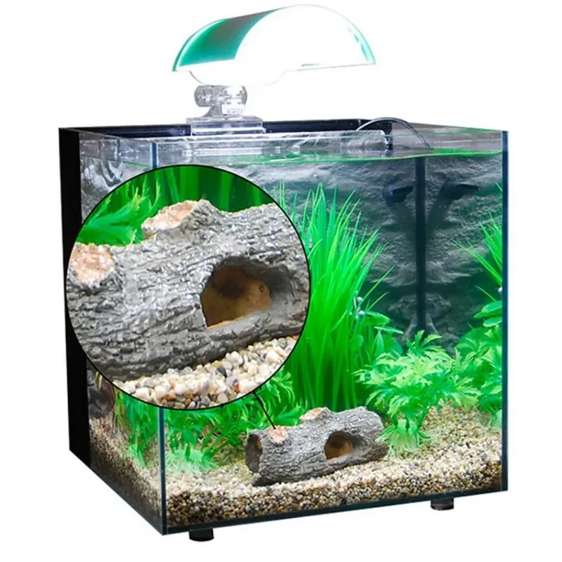 Fish Tank Ornaments Fish Tank Decorations Aquarium Ornaments Aquarium Ornament Hollow Hole Log Tree Tunnel Cave Fish Tank Decoration Big Size Accessories