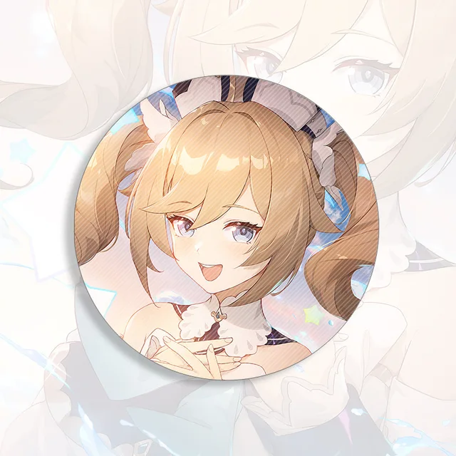 58mm Game Genshin Impact Brooch Pin Xiao Kaedehara Ayaka Baal Raiden Shogun Cosplay Badge Accessories For Clothes Backpack Gift 3