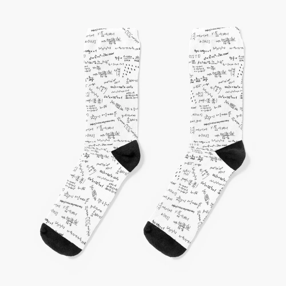 Math Formulas And Numbers Socks christmas sock Crossfit socks socks funny Socks Women's Men's