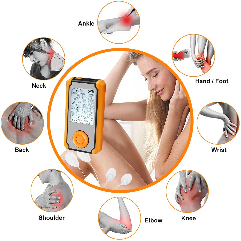 modos dezenas ems dispositivo massageador elétrico músculo stimulationr pulsos de baixa frequência muscular relaxa massageador para almofadas elétrodo