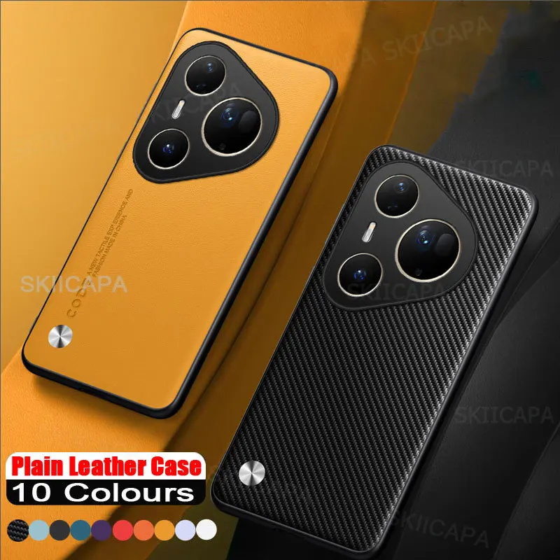 Elegant Leather and Matte Silicone Phone Case with Soft Bumper Cover