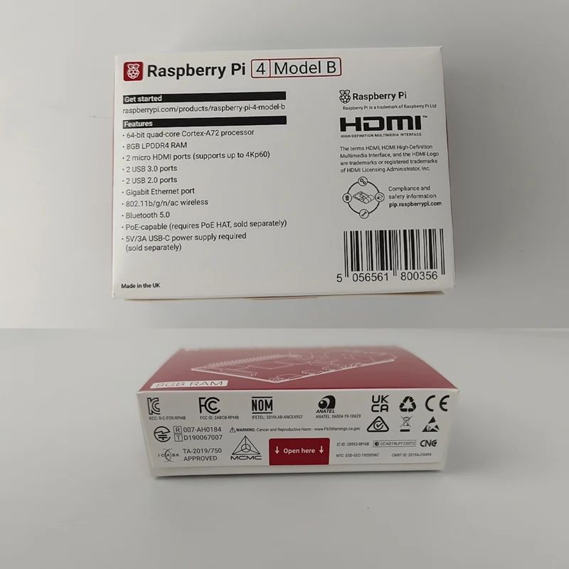 Raspberry pi Modelo b 8gb de Ram Versão 1.2 Bcm2711 Quad Core Cortex-a72 Braço v8 1.5ghz Mais Recente - Imagem 6