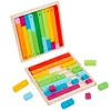 Children Montessori Math Toys Parish Color Cognitive Board Fractional Stick Arithmetic Learning Educational Toys for Children 1