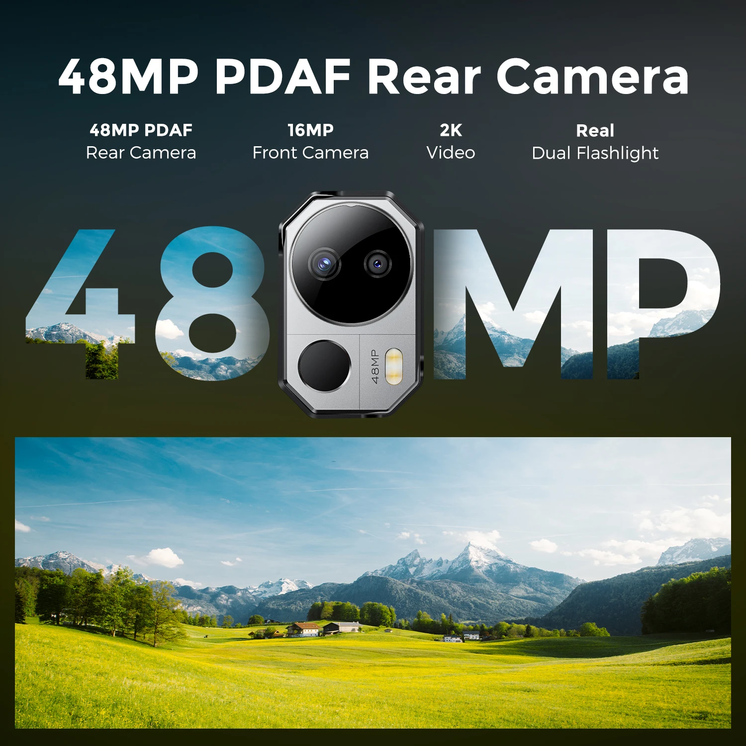 FOSSiBOT DT1 Tablet Android 13 10.4inch FHD+ 2K Display 8GB 256GB 11000mAh 18W Fast Charge 48MP Camera Tablet Rugged Tablet Pad 4