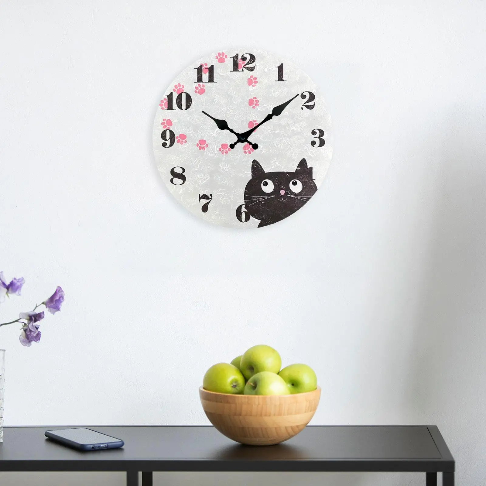 Funny Cat Wall Clock Style B  