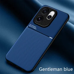 Rugged Non - Slip Protective Case with Magnetic Suction Holder for OPPO Reno15 FS 5G (Blue)