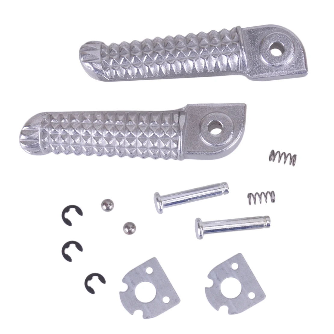 1 Pair Rear Rider Foot Peg Adapter Fit For Yamaha Yzf R3 R25 Mt-03 Mt-09 Mt-10 Mt-25 Fz-09 Fz-10 Fj-09 2016-2019 2020 Silver