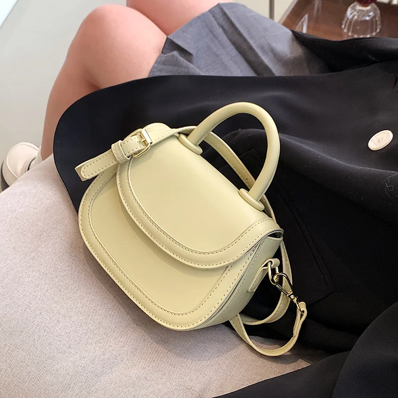 Kawaii Cute Mini Totes 2023 Fashion PU Leather Crossbody Bags with Short Handles for Women Trend Shoulder Side Bag Handbag
