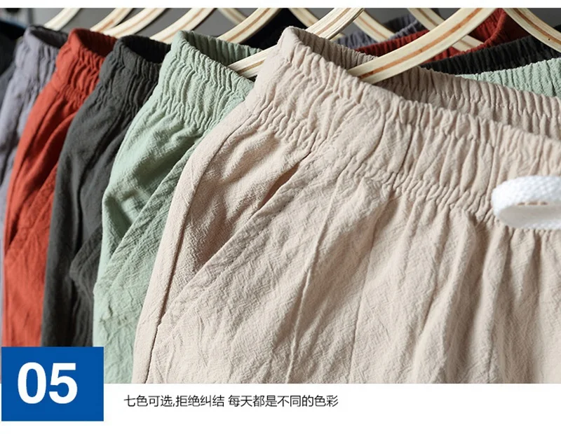 남성용 리넨 코튼 반바지, 중국 스타일, 플러스 사이즈, 빅 7XL, 8XL, 9XL 반바지, 캐주얼 남성 홈 스트레치 반바지, 그린 그레이, 48, 여름